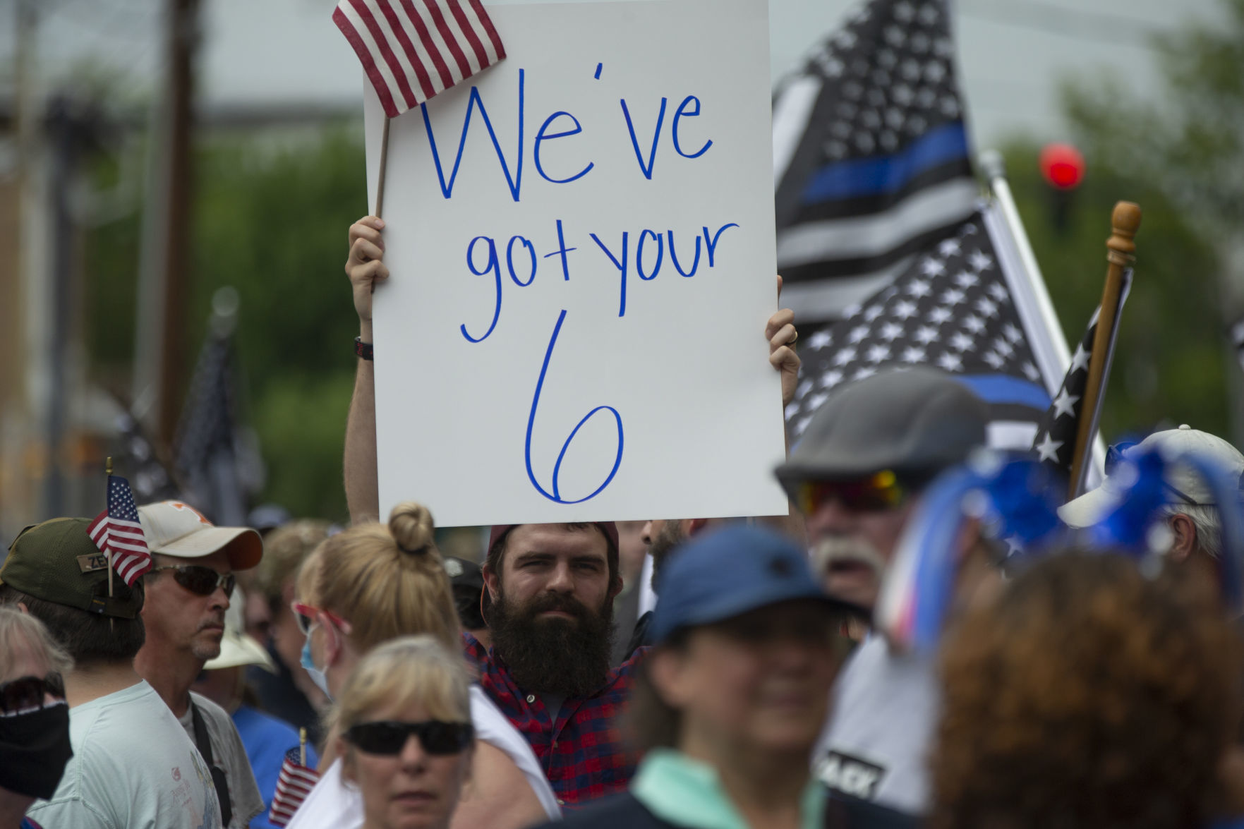 Back the Blue rally